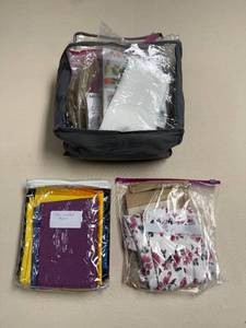 lot 374 image: Assorted Sewing Supplies Fabrics and Patterns