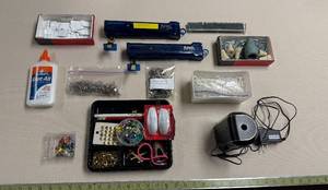 lot 381 image: Assorted Office Supplies and Organizer Set