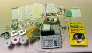 lot 385 image: Assorted Office Supplies Bundle with TI-5033 Calculator