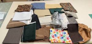 lot 405 image: Large Assorted Lot of Fabric Remnants and Samples