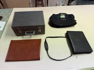 lot 406 image: Collection of Briefcase, Document Holders, and Carrying Bags