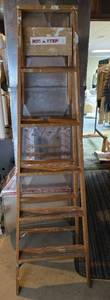 lot 427 image: Wooden Library Ladder with Seven Steps