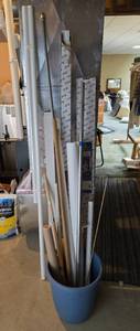 lot 428 image: Assorted Collection of Rods and Tubes in Container