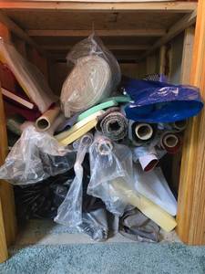 lot 498 image: Assorted Fabric and Textile Rolls for Sewing and Crafting