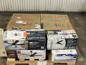 lot 9 image: HUGE LOT of Lighting, Ceiling Fans, Recessed Lights Misc Hampton Bay, Hunter, Progress Lighting, Plumbing, Kitchen & Bathroom Faucets, Showers, Valves and much MORE - For Parts - Sells GREAT on eBay