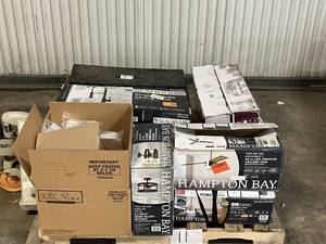 lot 11 image: HUGE LOT of Lighting, Ceiling Fans, Recessed Lights Misc Hampton Bay, Hunter, Progress Lighting, Plumbing, Kitchen & Bathroom Faucets, Showers, Valves and much MORE - For Parts - Sells GREAT on eBay