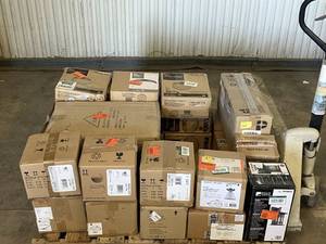 lot 14 image: HUGE LOT of Lighting, Ceiling Fans, Recessed Lights Misc Hampton Bay, Hunter, Progress Lighting, Plumbing, Kitchen & Bathroom Faucets, Showers, Valves and much MORE - Complete Sets - Sells GREAT on eBay