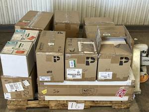 lot 16 image: HUGE LOT of Lighting, Ceiling Fans, Recessed Lights Misc Hampton Bay, Hunter, Progress Lighting, Plumbing, Kitchen & Bathroom Faucets, Showers, Valves and much MORE - Complete Sets - Sells GREAT on eBay