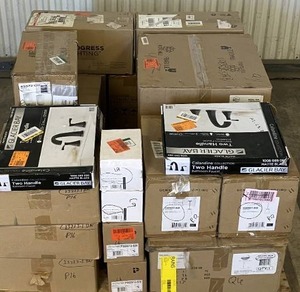 lot 18 image: HUGE LOT of Lighting, Ceiling Fans, Recessed Lights Misc Hampton Bay, Hunter, Progress Lighting, Plumbing, Kitchen & Bathroom Faucets, Showers, Valves and much MORE - Complete Sets - Sells GREAT on eBay