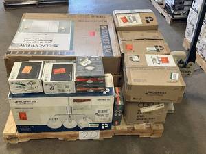lot 20 image: HUGE LOT of Lighting, Ceiling Fans, Recessed Lights Misc Hampton Bay, Hunter, Progress Lighting, Plumbing, Kitchen & Bathroom Faucets, Showers, Valves and much MORE - Complete Sets - Sells GREAT on eBay