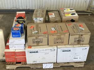 lot 22 image: HUGE LOT of Lighting, Ceiling Fans, Recessed Lights Misc Hampton Bay, Hunter, Progress Lighting, Plumbing, Kitchen & Bathroom Faucets, Showers, Valves and much MORE - Complete Sets - Sells GREAT on eBay