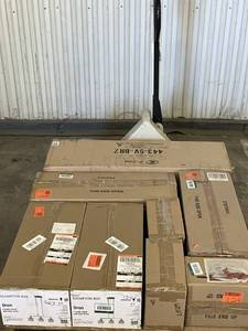 lot 25 image: HUGE LOT of Lighting, Ceiling Fans, Recessed Lights Misc Hampton Bay, Hunter, Progress Lighting, Plumbing, Kitchen & Bathroom Faucets, Showers, Valves and much MORE - Complete Sets - Sells GREAT on eBay