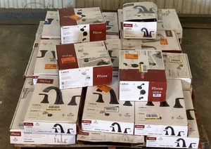 lot 29 image: HUGE LOT of Pfister Showers, Kitchen Faucets, Bathroom Faucets,  Valves, Trim Kits and much more Complete Sets - Sells GREAT on eBay