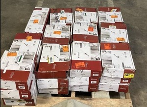 lot 41 image: HUGE LOT of Pfister Showers, Kitchen Faucets, Bathroom Faucets,  Valves, Trim Kits and much more Complete Sets - Sells GREAT on eBay