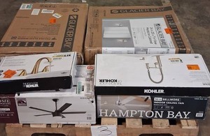 lot 3 image: HUGE LOT of Lighting, Ceiling Fans, Recessed Lights Misc Hampton Bay, Hunter, Progress Lighting, Plumbing, Kitchen & Bathroom Faucets, Showers, Valves and much MORE - For Parts - Sells GREAT on eBay
