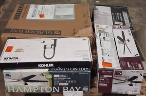 lot 2 image: HUGE LOT of Lighting, Ceiling Fans, Recessed Lights Misc Hampton Bay, Hunter, Progress Lighting, Plumbing, Kitchen & Bathroom Faucets, Showers, Valves and much MORE - For Parts - Sells GREAT on eBay