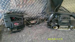 lot 22 image: Vintage Sears Craftsman Belt Sander and Scroll Saw