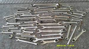 lot 41 image: Lot of assorted Combination Wrenches Kobalt, Pittsburg, MAG and others
