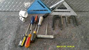 lot 69 image: Assorted tools Lot. Allen Wrenches and Others