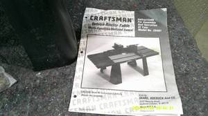lot 83 image: Craftsman Deluxe Router Table