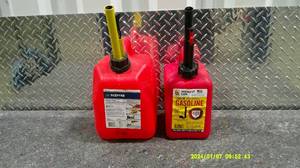 lot 128 image: 2 Small Red Gas Canisters