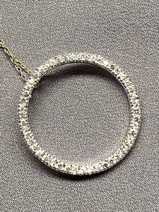 lot 9B image: Sterling Silver 925 Necklace Circular Pendant