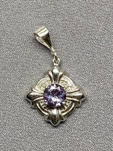 lot 26B image: Sterling Silver 925 Pendant with Gemstone