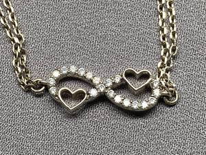 lot 28B image: Sterling Silver 925 Infinity Heart Bracelet