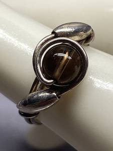 lot 29B image: Vintage Sterling Silver 925 Ring with Gemstone Size 4