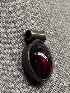 lot 54B image: Sterling Silver 925 Garnet Pendant