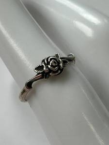 lot 22X image: Sterling Silver 925 Rose Design Ring