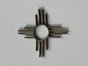lot 30X image: Sterling Silver Zia Symbol Charm