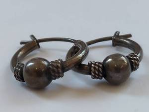 lot 58X image: Sterling Silver Hoop Earrings