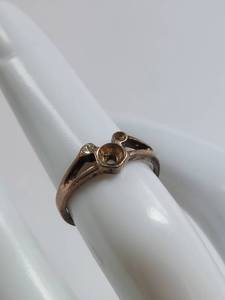 lot 77X image: Vintage Silver Ring Setting