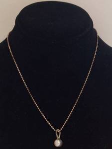 lot 83X image: Sterling Silver Pearl Necklace