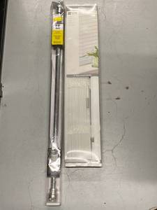 lot 24E image: JC Penney Blinds & AQ Bath Shower Rod Set 31x64
