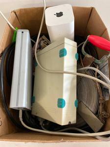 lot 37E image: Electronics & Cable Lot - Apple, Cables, Spool