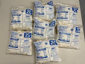 lot 60E image: QRP 2C Series Low Powder Rolled Latex Finger Cots Bulk Lot - Various Sizes