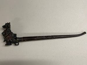 lot 65E image: Victorian Dragon Carved Antique Smoking Pipe Collectible