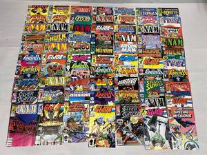 lot 53Z image: Large Marvel Comic Book Lot 80s-90s The Nam, G.I. Joe, Punisher, Hulk