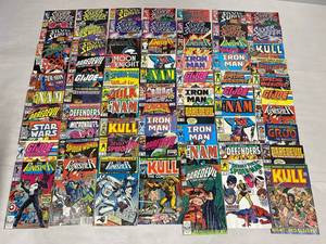 lot 68Z image: Vintage Comic Book Collection Lot of 70 Marvel DC Silver Surfer Iron Man Variants