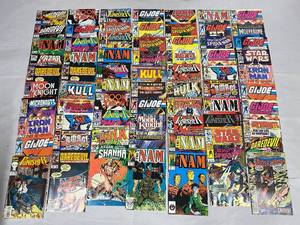 lot 69Z image: Vintage Comic Book Lot Punisher, G.I. Joe, Iron Man, Spider-Man
