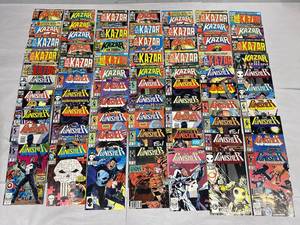 lot 79Z image: Extensive Vintage Marvel Comics Lot Ka-Zar & Punisher Collection