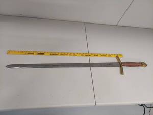 lot 17K image: New Millennium 2000 Sword - Steel Blade, Wood Handle