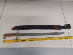 lot 18K image: Reverse Handheld Sword with Sheath 28