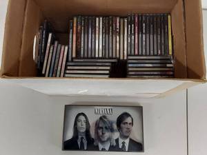 lot 26K image: Mixed Music CD Collection - Megadeth, Metallica, etc with Nirvana Box Set