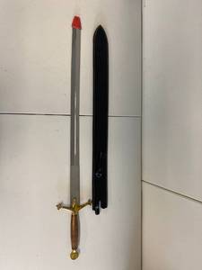 lot 29K image: Medieval Style Sword with Wooden Handle and Sheath