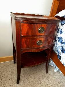 lot 22L image: Vintage Skandia Furniture Corporation Wooden Nightstand
