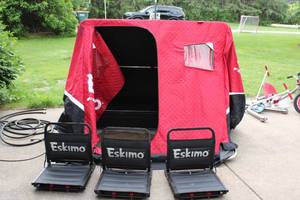 lot 94 image: Eskimo 3 site portable ice house shelter