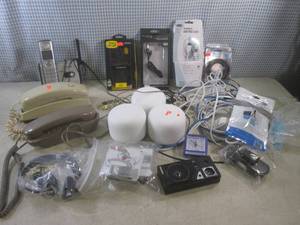 lot 34 image: (A-3) Assortment of Phones, CordsC...